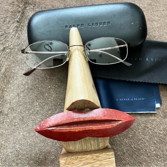 Polo Ralph Lauren Half Rimless Half Steel Metal Frame Eyeglasses PH1004 9013 - Picture 1 of 9